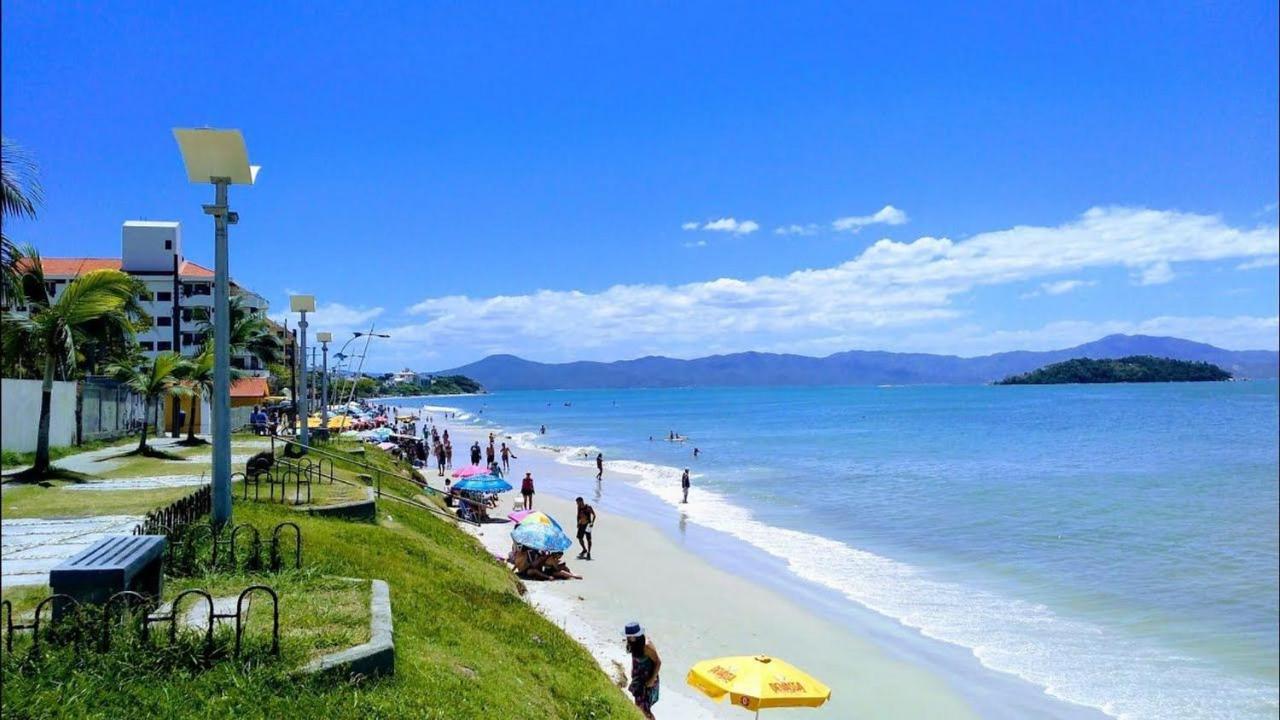 Apartamento Com Vista Do Mar Em Residencial Com Piscina Apartment Florianópolis Exterior foto